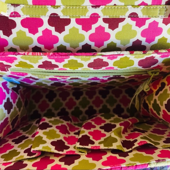 Vera Bradley Julia Hello Dahlia Floral Women’s Quilted Handbag Purse - Picture 4 of 12